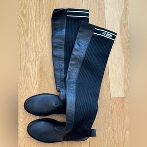 Fendi over the knee boots